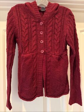 Women's Cable Knit Button Front Cardigan